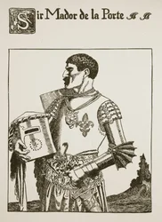 Sir Mador de la Porte, Illustration aus 